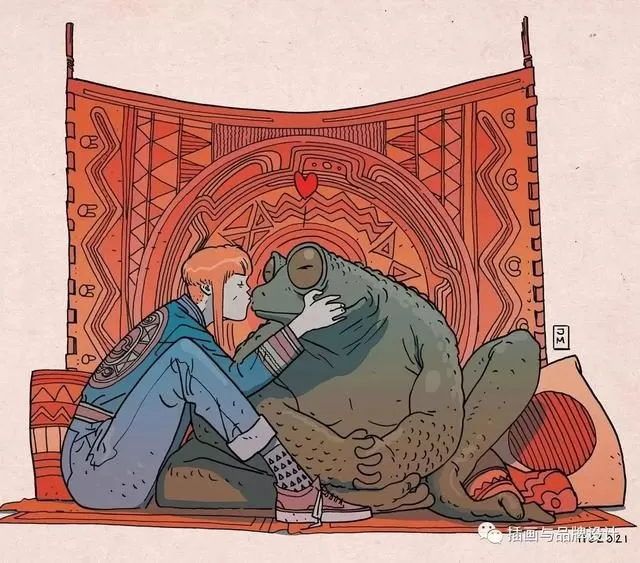 插畫丨超酷超現實的筆墨風格,充滿活力的漫畫趣味,乾淨平和的線條看一眼便欲罷不能的淪陷