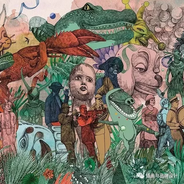 插畫丨她畫出細膩別致的人與自然,在倫敦居住七年,作品為這個國家帶著一絲神秘感